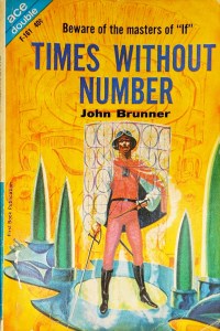 The cover of this novel features a futuristic Spanish conquistador standing in front of a futuristic device.